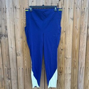 lululemon athletica Blue and White Leggings